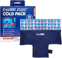 CryoMAX Herbruikbare Cold Pack - 8-uurs langdurende koude therapie Ice Pack, verstelbare draagbare compressen riemen, beste voor pijnbestrijding, verwondingen, hiepchirurgie Zwelling, en Migraines - T-shape (1 telling)