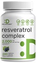 Resveratrol Complex 2.000 mg, 240 Veggie Capsules 