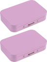 2 PCS Pill Box met Spiegel, Portable 3 Compartiment Medicine Pillen Organisator, Leuke Kleine Pill Case Supplement Organisator Pillenhouder voor Purse Travel(Pink)