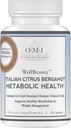 WELLBEAUTY Italiaanse Citrus Bergamot Metabolische Gezondheid, Award winnende cardioloog Ontwikkeld ter ondersteuning van gezonde cholesterol en triglyceriden niveaus al in normale bereik, 7 belangrijke polyfenolen, 30-dagen levering