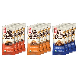 CLIF Nut Butter Bar - Variety Pack - Peanut Butter Filled Energy Bars - Non-GMO - USDA Organic - Plant-Based - Low Glycemic - 1,76 oz. (12 Tel.)