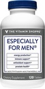 De vitamine Shoppe Speciaal voor mannen Multivitamine, Nutrient & Herbs voor mannen Wellness, Antioxidant Dat ondersteunt energieproductie, Immuniteit & Prostaat Gezondheid (120 tabletten)
