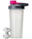 De heer Pen Shaker flessen voor eiwitmixen - 28 oz, Gray & Pink Protein Shaker met Wire Whisk Ball