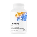 THORNE - Heren Multi 50+ - Uitgebreide dagelijkse multivitamine met vitamine A, B6, B12, C, D, E, Zink & More - Ondersteuning hart, hersenen, prostaat, spier- en immuungezondheid* - 180 capsules