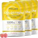 Prelude Bovine Colostrum Kauwen voor Gut Health, Bloating & Beauty voor vrouwen en mannen - Grassfed Colostrum Gummies for Digestief Health Immunity & Algehele Wellness - 10 Tel Aardbei Milkshake 3pk