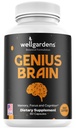 100% pure hersensupplementen voor geheugen, focus en cognitie - dagelijkse ondersteuning voor geestelijke helderheid met Bacopa, Magnesium, Vitaminen B6, Fosfatidylserine - Non-GMO, Glutenvrij