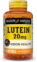 MASON NATUURLIJKE Luteïne 20 mg met vitamine E - Gezond zicht en oogfunctie, Ondersteunt Eye Health, 30 Softgels