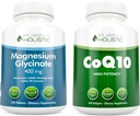 Magnesium Glycinate 400mg + CoQ10 100mg met biologische olijfoliebundel - 270 tabletten & 240 Softgels