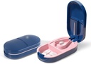 Pillensnijder splitter, Compacte pilsnijder voor kleine pillen, Precisie pil splitter voor tabletten en vitamines, Portable pil splitter voor reizen en dagelijks gebruik (blauw)