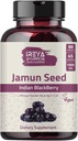 Jamun Seed 1000mg (90 Capsules) - Indian BlackBerry (Eugenia Jambolana) Ayurvedic Herb, 45-dagen levering