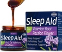 Valerian Root Sleep Aid Syrup, Passion Flower, Hibiscus, Chamomile, Soursop Leaves for Better Sleep, Nature Herbal Extract Liquid for Sleep Support, Reduce Tension, Relaxing. 130g