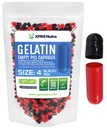 XPRS Nutra Maat 4 Lege capsules - 100 Tel kleine lege Gelatine Capsules - Pillen DIY Capsule vullen - Vulbare Pure Bovine Pill Gel Caps voor Do-It-Yourself Supplementen (Zwart/Rood)