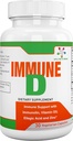Spectra Vitaminen Immune D Supplement Ondersteuning met Immunoline, Vitamine D3, Zink voor mannen, Vrouwen Volwassenen en Senioren, Aanbevolen voor het jaar ronde, 30 Capsules,