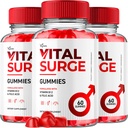 (3 Pack) Vital Surge Gummies, Vital Vita Surge Advanced Extra Strength Formula 1000MG Vigo Pump Mannen Vitamine Supplement - Vitalsurge Vitasurge Alle natuurlijke ingrediënten Delicious Chews (180 Gummies)