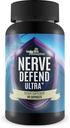 Nerve Defense Ultra - Nerve Health Support Supplement - Magnesium, Calcium, Vitamine D - Ondersteuning gezonde nerve functie en Circulatie - Help kalmeren zenuwproblemen in vingers, handen, tenen, & voeten