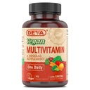 DEVA Vegan Multivitamine en Mineraal Supplement - Once-Per-Day Formule met Groenen - Vitaminen A, C, D, E, B Complex, High-Potency Formulatie voor dagelijkse gezondheid en wellness- 90 gecoate tabletten, 1-pack