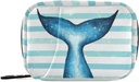 Streep walvis zeemeermin staart pil Box 7 Dag pil geval reis pil Organisator tas met rits draagbare week Case Compacte grootte voor vitamine supplement houder