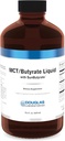 Douglas Laboratories MCT/Butyrate Liquid with SunButyrate | Provides Highly Concentrated Caprylic Acid and Butyric Acid in a Pleasant Liquid | 15.6 fl. oz. | Lemon Vanilla Flavor