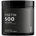 Toniiq Ultra High Purity Fisetin 500mg - 98%+ Higly Purified & Bio available Fisetin Supplement with MCT Oil for Absorptie - Third-Party Tested Senolytische Supplements for Aging Support - 60 Capsules