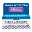 EuroMedica Clinical Glutathion - Antioxidant voor hoge absorptie - Dieetsupplement met L-Glutathione - Vegan Supplement ter ondersteuning van Cell Health - 60 Slow Melt Tablets