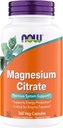 Nu Supplementen, Magnesium Citrate, Enzyme Functie*, Zenuwstelsel Ondersteuning*, Critical for Enzyme Function*, Glutenvrij, Veganistisch, Kosher, Niet-GMO 360 Vegetarische Capsules