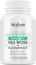 Sea Moss Supplement - Natural Irish Moss for Immune Support - Non-GMO Seamoss Capsules for Thyroid Health - Vegan Raw Seamoss Pillen met Natural Powder - 120 Vegetarische Caps