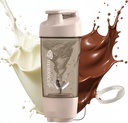 Hurricup 22 Oz Protein Shaker Fles voor eiwitmixen, BPA Free Protein Shaker Cups voor eiwitshakes, Wei Powder Smoothie Cup voor preworkout Mixer Fles, Gym Accessoires voor vrouwen en mannen, Gray