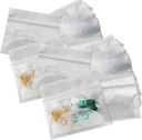 Pill Pouch Bags - (Pack of 150) 3" x 2,75" - BPA Free, Poly Bag Disposable Zipper Pillen Baggies, Daily AM PM Travel Medicine Organizer Storage Zakken, Best Clear Herbruikbaar met Write-on Labels