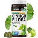 BIO KRAUTER Ginkgo Biloba Gummies - 90 Vegan Kauwen - Ginkgo Biloba Supplementen voor Hersenen Ondersteuning - 120 mg Standaard Extract - Pectine-gebaseerde formule