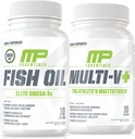 Muscle Pharm Essentials Multi-V+ & MusclePharm Essentials Visolie Elite Omega 3 Supplement