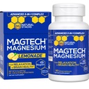NATUURLIJKE STAKKEN MagTech Magnesium Capsules + Magtech Drink Mix Bundle - Ondersteunt Ontspanning & Brain Health* - 50 Totaal porties