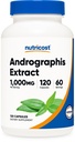 Nutricost Andrographis Extract Capsules (1000mg) (120 capsules) - Health and Wellness Vegetarian Supplement, 60 porties