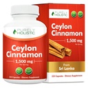 Pure Holistische Ceylon Cinnamon Capsules 1500mg, 225 Vegan Cinnamon Capsules, 75 Day Supply (25% Meer porties), True Sri Lankan Ceylon Cinnamon Supplement
