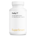 Supersmart - Daily 1® Timed Release - Multivitamine Supplement for Women & Men - with BioPQQ®, Vitamin A, B, C, D & E, Biotin, Quercetin & Fisetin Made in USA