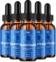 (5 Pack) Neuroquiet Drops - Neuro Quiet Advanced Formula Hearing Support, Cognitive Health, en algehele wellness, 5 maanden aanbod