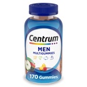 Centrum MultiGummies Gummy Multivitamine voor mannen, Multivitamine/Multimineral Supplement met Selenium, Antioxidanten en Vitamine D3, Assorted Fruit smaak - 170 Tel.