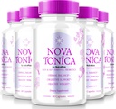 (5 verpakkingen) NovaTonica capsules, Nova Tonica ter ondersteuning van natuurlijk gezonde en stralende huid, extra sterke supplement ter ondersteuning van hydratatie, huid-verbeterende vitamine pillen, Nova Tonic beoordelingen (300 capsules)