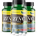 America Medic & Science Chelated Zink 50 mg Supplementen (3 Pack of 60 Tablets) Immuun Booster en krachtige antioxidant pillen voor volwassenen Mannen en vrouwen Zeer absorberende Mineral, Verbetert Mood & Sleep