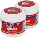 Blue Goo Maximum Strength Pain Relieving Cream - Deep Heating Rub for Back/Neck, Sports Muscle/Joint, Sprains, Bursitis, Strains - 2 Packs of 4 oz, Made with 100% Pure Emu Oil