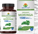 Brieofood Biologische Moringa 1500mg, 45 porties, Vegetarisch, Glutenvrij, 90 Vegetarische tabletten