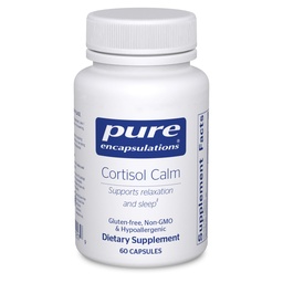Pure Encapsulations Cortisol Calm - Ondersteunt Cortisol Health & Relaxation - Bevat Ashwagandha & L-Theanine - Rustige slaap - 60 capsules