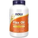 NOW Foods Supplementen, Vlasolie 1000 mg met essentiële Omega-3s, Koud geperst, Hexane Free, Vegan Formula, 120 Veg Softgels