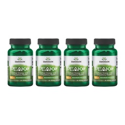 Swanson Maximale sterkte Peak ATP-Natural Supplement Promoting Cellular Energy Support-Ondersteunt fysieke prestaties en bevordert gezonde bloedstroom ondersteuning-(30 Veggie Capsules, 400mg Elke) 4 Pack