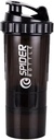 5 in 1 Protein Shaker Bottle - Professional Series Shaker Bottle for Protein Shakes And Pre Workout Gym Bottle, With Powder Storage, Pill Tray, Mixing Ball, Shakes Cup (zwart)