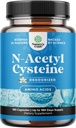 NAC Supplement N-Acetyl Cysteine 600mg - Potent Vegan High Absorptie NAC 600mg Capsules Glutathion Precursor voor leverreiniging Detox & Repair Plus Lung Health and Immunity Support (180ct)