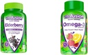 Vitafusie Vlierbessen Gummy Vitaminen 90ct & Omega-3 Gummy Vitaminen Berry Limonade Smaak 120ct