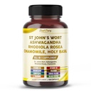 St. John's Wort Ashwagandha Rhodiola Rosea kamille - Made in USA