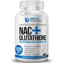 Geavanceerde Complex-NAC Supplement (N-Acetyl L-Cysteine) 600 mg met L-Glutathione 500 mg en Milk Thistle Extract-Potent Antioxidant-Immune Function Support Respiratory Health-Promotes Lever Nieren Detox