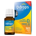 Ddrops Volwassenen 1000IE 365 druppels - vloeibare vitamine D3 supplement, ondersteunen sterke botten en immuunsysteem