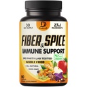 27in1 Vezel- en spijssupplement - gecombineerd met biologisch psyllium, hele appel, vlierbessen en meer - ondersteuning Mood, lichaam en immuniteit - 90 capsules voor 1 maand